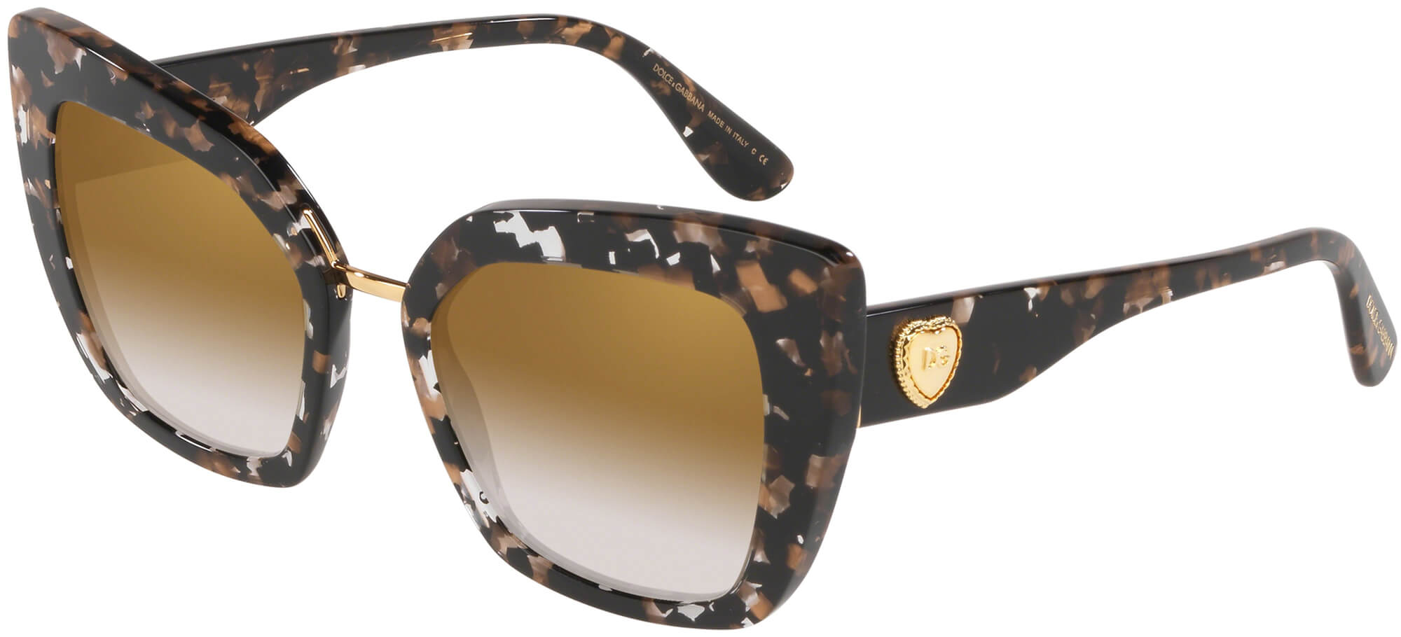 Dolce & GabbanaCUORE SACRO DG 4359Cube Black/brown Gold Shaded (911/6E A)