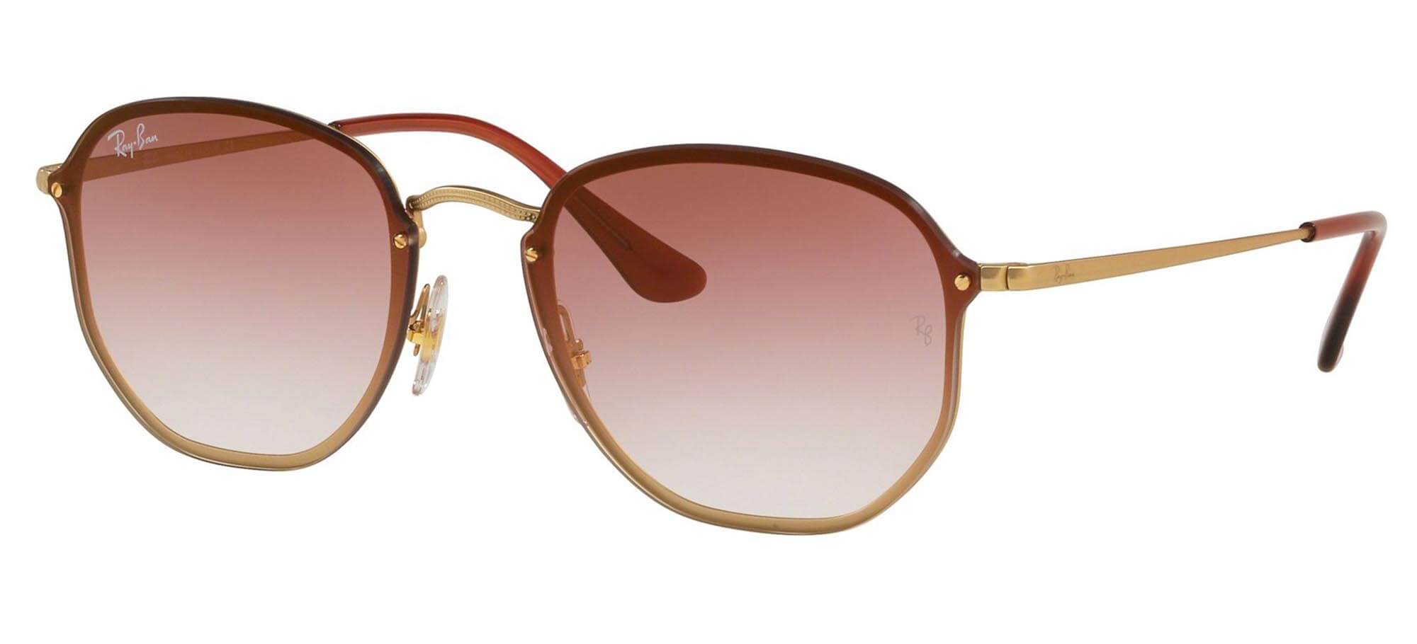 Ray-BanBLAZE HEXAGONAL RB 3579NGold/brown Pink Shaded (9140/0T)