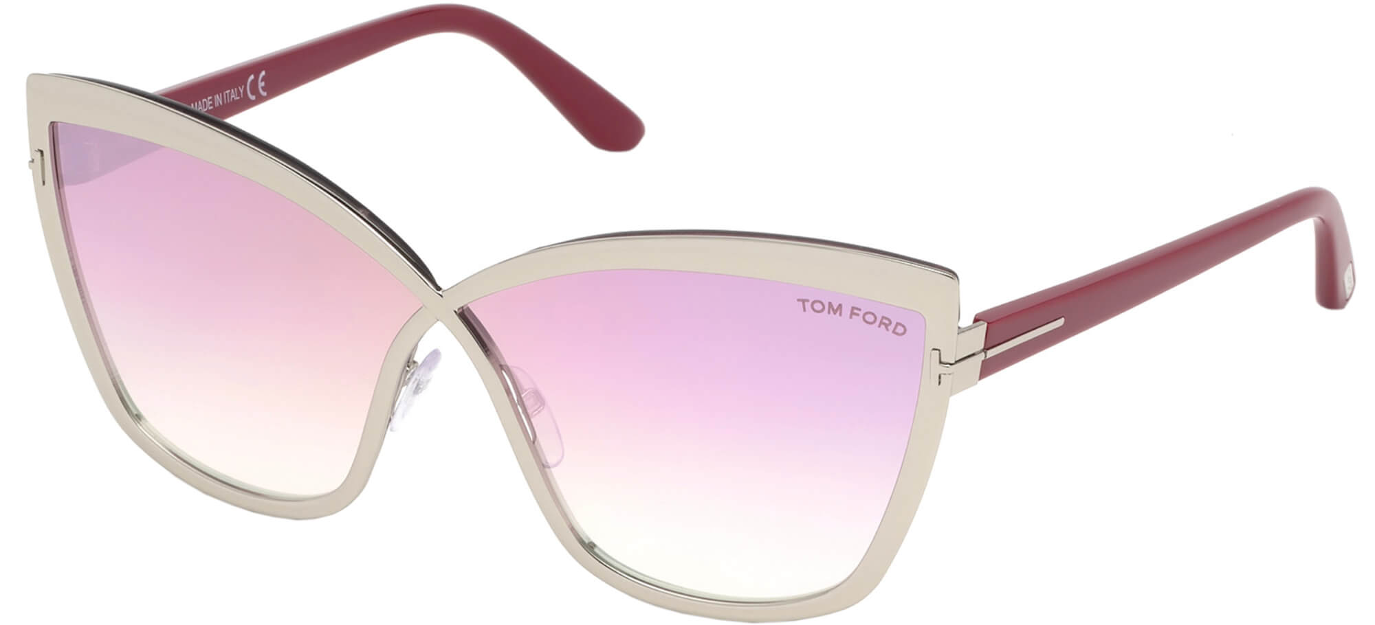 Tom FordSANDRINE-02 FT 0715Silver/pink Shaded (16Z D)